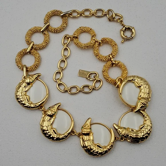 Lilly Pulitzer Gold Tone Alligator Necklace - Picture 5 of 11